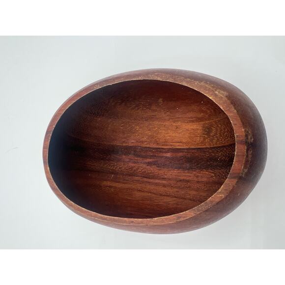 Mid-Century Modern Oval Bowl Made Of Myrtlewood Unique Piece - Picture 2 of 5